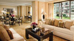 Luxury hotel suite